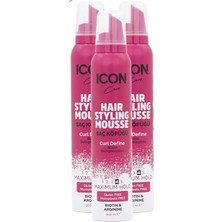 Kazan Hobi Saç Şekillendirici Köpük Curl Define 3'lü Set