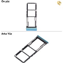 Arsking Xiaomi Redmi Note 9 Pro Uyumlu Sim Iç Yuvası Çiftli Mavi Çift Hatlı Dual Sim Sim Yeri Sim Kızağı