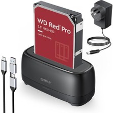 Kazan Hobi 22TB USB 3.0 Sabit Disk Muhafazası, 2.5/3.5 Inç Ssd/hdd Için 5gbps Hızlı Iletim, 12V/2A Güç Adaptörü, Uasp
