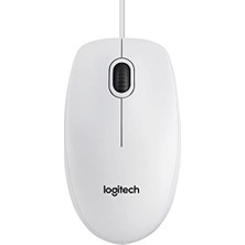 Kazan Hobi B100 Optik USB Kablolu Mouse, Sağ ve Sol Elle Kullanıma Uygun, Windows, Linux ve Mac ile Uyumlu, Beyaz