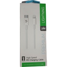 BSSM Yeni Nesil Iphone 20W Hızlı Şarj Kablosu Type-C Lightning 20W Lightning Şarj ve Data Kablosu