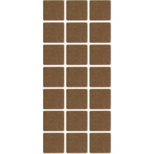 Kazan Hobi Yapışkanlı Kare Keçe Ayak Koruyucu, 30X30 Mm, 21'li Paket