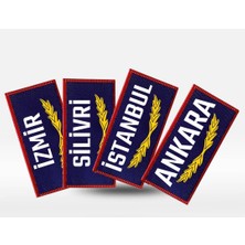 Çukurova Ütü Cte Başmemur Görev Yeri Arması Tpu Peç Patch , Cırtlı, 7 cm x 3,5 cm