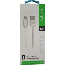 BSSM 3.1A Apple Iphone  Usb-Lightning  Hızlı Şarj Özellikli Usb-Lightning Şarj ve Data Kablosu