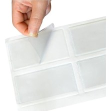 Kazan Hobi 100 Adet Arkası Yapışkanlı Plastik Kartvizit Cebi, 5,5X10 cm