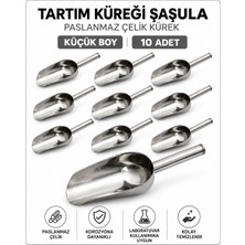 Labolist Tartım Küreği Şaşula - Paslanmaz Çelik Kürek Küçük Boy 10 Adet