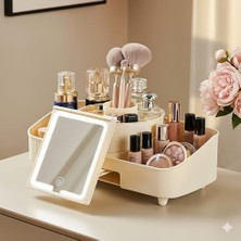 Kazan Hobi Döndürülebilir Aynalı Aydınlatmalı Makyaj Düzenleyici
