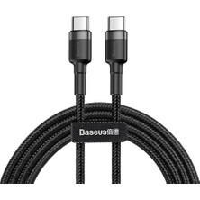 Kazan Hobi 3.0 A Usb-C & Usb-C Şarj ve Veri Aktarımı Kablosu, Flash/hızlı Şarj, 1 Metre, Gri/siyah, Catklf-Gg1