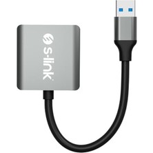 Kazan Hobi SL-CR21 Type C ve Usb3.0 Sd/micro Sd 110M/S Hızlı 2 In 1 Metal Kart Okuyucu