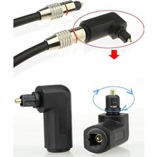 Kazan Hobi Fiber Optik 90 Derece M/f Dijital Toslink Ses Kablosu Adaptörü DRWLAHLASOPTIK1XX