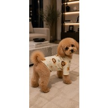 Hani Aslan Desenli Köpek Tişörtü – Yumuşak Ribana Kumaşlı Sevimli Köpek Kıyafeti