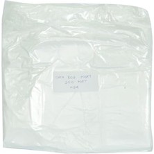 Kazan Hobi Orta Boy Atlet Hışır Poşet 43X25 cm Ince Beyaz 250 Adet 1 Paket