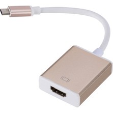 Lunatic 8060 Type C To HDMI 4K 30Hz  Dönüştürücü Tip C Bilgisayar Projektör ve Tablet Için HDMI Adaptörü  Ultra Yüksek Çözünürlüklü