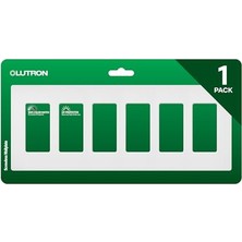 Kazan Hobi 6 Gang Dekoratör/rocker Duvar Plakası, Mat Kar, 1 Paket, Sc-6-Sw