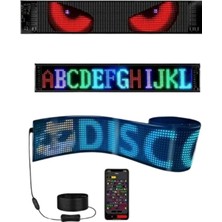 S'82 60 cm LED Matrix Panel 16X96 Piksel Bluetooth Kontrollü Rgb Kayan Yazı Ekranı