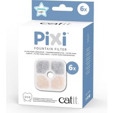 Kazan Hobi 43722 Pixi Yedek Filtre, Pixi Su Çeşmesi Içme Çeşmesi Filtresi 6'lı Paket