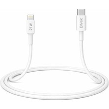 Kazan Hobi Usb-C’den Lightning Şarj Kablosu 1 Metre | 27W Hızlı Şarj, Akıllı ve Güvenli Şarj Desteği, 3.0A Güç Çıkışı | Örgülü Dayanıklı Tasarım