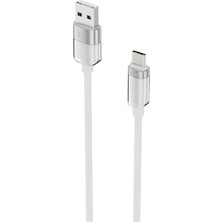 Kazan Hobi 2.1A Hızlı Şarj Destekli Usb-A To Type-C Şarj ve Data Aktarım Kablosu, 1 Metre, Beyaz
