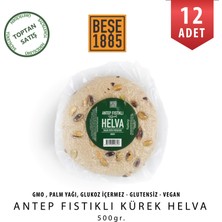 Beşe 1885 Kürek Helva Antep Fıstıklı 500 gr 12 Adet Koli Toptan Fıstıklı Susam Helvası