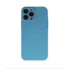 Turkuaz Store Iphone 13 Pro Max Uyumlu Kamera Korumalı Nano Içi Kadifeli Silikon Telefon Kılıfı