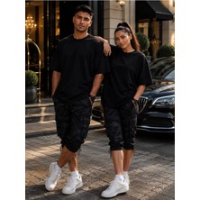 sports here Unisex Oversize Basic Tişört Bisiklet Yaka Pamuklu Günlük Streetwear