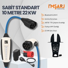 Nrgkick 22KW 32A Taşınabilir Şarj Istasyonu (Sabit Standart Set 10M Duvar Askı Aparatı Wifi+Bluetooth)