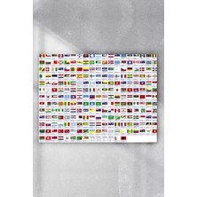 Kazan Hobi PSTER9159 Ülke Bayrakları Eğitim Posteri (40X60 Cm)