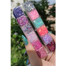 Kazan Hobi Glitter Jel Far Simli Kremsi Jel Far Paleti 3, SERASHINEGOZFARI70