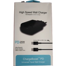 BSSM 3.0A 25W Type-C Şarj Başlığı Hızlı Şarj Quick Şarj Özellikli Şarj Aleti Adaptörü + Kablo Seti 25 Watt