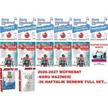 Nartest Yayınevi 2027 Müfredat 8.sınıf Soru Hazinesi ve 36 Haftalık Deneme Tüm Dersler Full Set