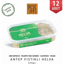 Beşe 1885 Kase Helva Antep Fıstıklı 350 gr 12 Adet Koli Toptan Fıstıklı Susam Helvası