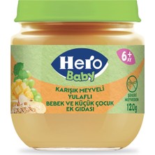 Hero Baby Karışık Meyveli Yulaflı Kavanoz Mama 120G