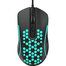 Kazan Hobi S11 3600DPI Rgb Optik Oyuncu Mouse Siyah