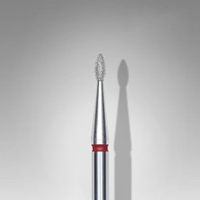 Kazan Hobi Elmas Manikür Freze Ucu, Sivri Damla Model, Kırmızı, 4 Mm, FA40R016-4