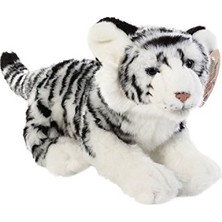 Kazan Hobi Floppy Kaplan Peluş Oyuncak, Beyaz, 30 cm