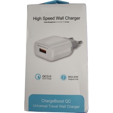 BSSM 3.0A 20W Şarj Başlığı Hızlı Şarj Quick Şarj Özellikli Beyaz