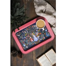 Kazan Hobi Tepsi, -EE169-9A Tales Alices Desenli Dikdörtgen 32X43 cm (Tales Alices)