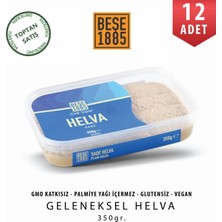 Beşe 1885 Kase Helva Sade 350 gr 12 Adet Koli Toptan Doğal Susam Helvası