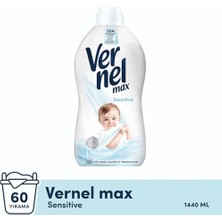 Kazan Hobi Max Sensitive Alerjik Ciltler Için Boya Içermeyen 60 Yıkama Konsantre Çamaşır Yumuşatıcısı (1 x 1440 Ml)
