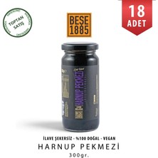 Beşe 1885 Harnup Pekmezi 300 gr Cam Kavanoz 18 Adet Koli Toptan Doğal Keçiboynuzu Pekmezi
