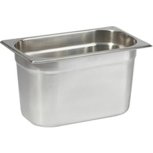 Kazan Hobi Paslanmaz Çelik Gastronom/gastronorm Küvet Gn 1/4-150 (26,5 x 16,2 x 15 Cm)