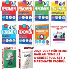 Fenomen Yayıncılık 6.sınıf 2026-2027 Müfredat A-Serisi Soru Bankası Full Set ve Matematik Fasikül
