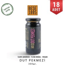 Beşe 1885 Dut Pekmezi 300 gr Cam Kavanoz 18 Adet Koli Toptan Doğal Katkısız Pekmez