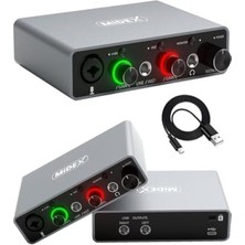 Kazan Hobi GLX-700 G Üst Segment USB Stüdyo Ses Kartı 2 Giriş 2 Çıkış 24BIT/192KHZ