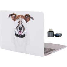Kazan Hobi MacBook Air M1 13.3 Inç A2337 A2179 A1932 Uyumlu Beyaz Sert Kılıf, Köpek Desenli Uv Baskı