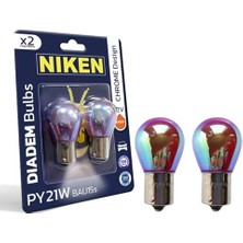Kazan Hobi PY21W 93 Turuncu Amber Chorome Diadem BAU15S 12V 2'li Paket