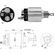 Zm 6773 Marş Otomatiği 12V Audı 100 - 80 - A4 - A6 - Cabrıolet - Coupe / Volkswagen Passat
