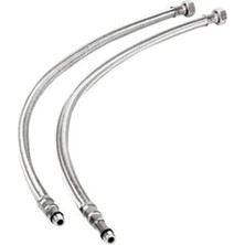Kazan Hobi 3/8-M10 Batarya Flex Hortum, 70 Cm, Kısa Uç, 2 Adet