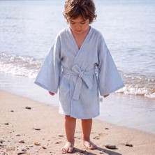 Kazan Hobi %100 Pamuk Müslin Çocuk Kimono, Endless Blue, CCKKMN-ENB-00002Y