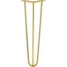 Kazan Hobi 71 cm Gold Altın Metal Dayanıklı Martı Masa ve Sehpa Ayağı Tekli Mobilya Yükseltici Destek Modeli